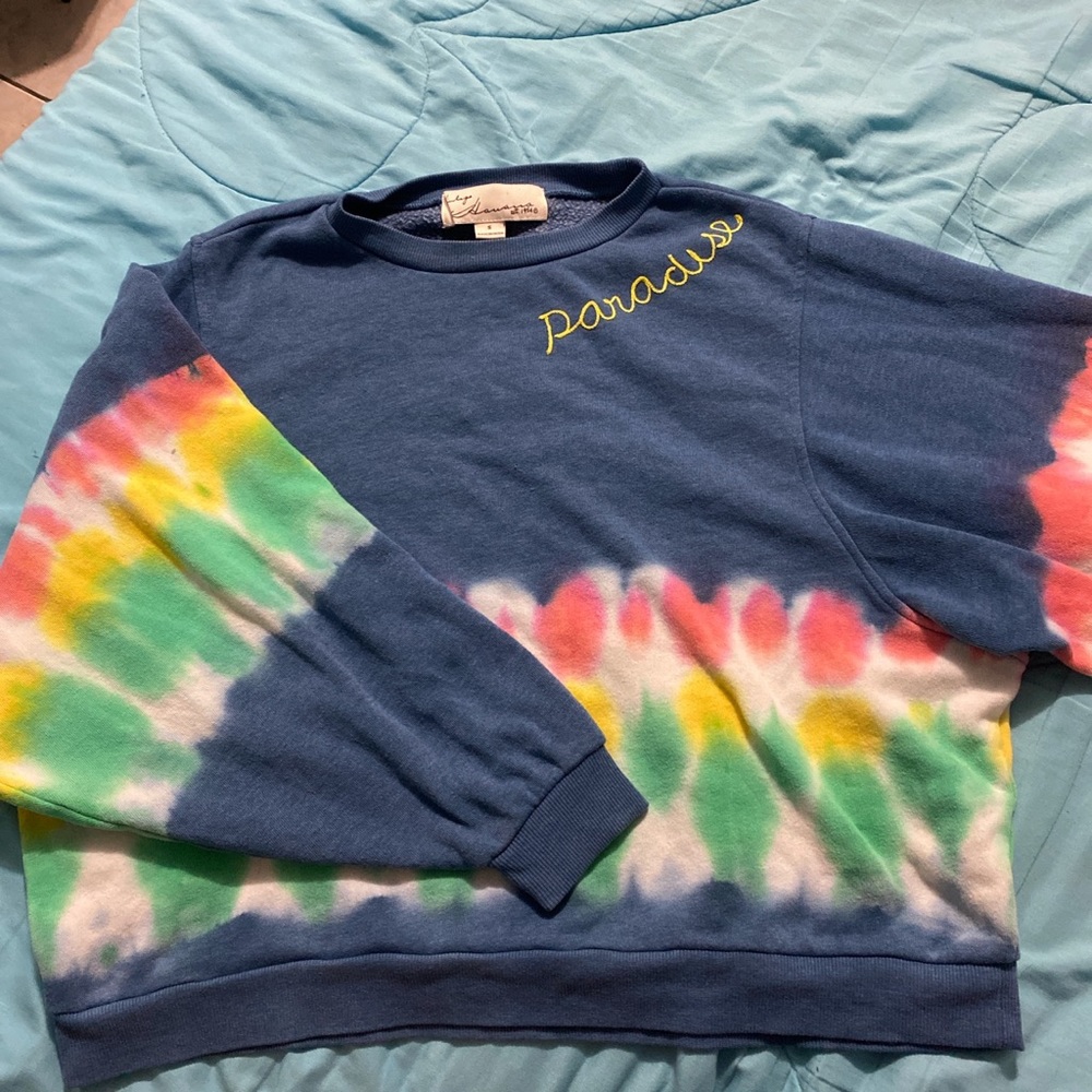 Vintage Havana "Paradise" tie dye crewneck.